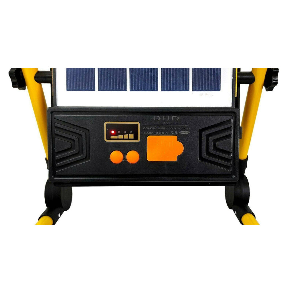 100W LED EMERGENCY FARO MIT SOLARE PANNEL RECARICABILE TORCIA SOS