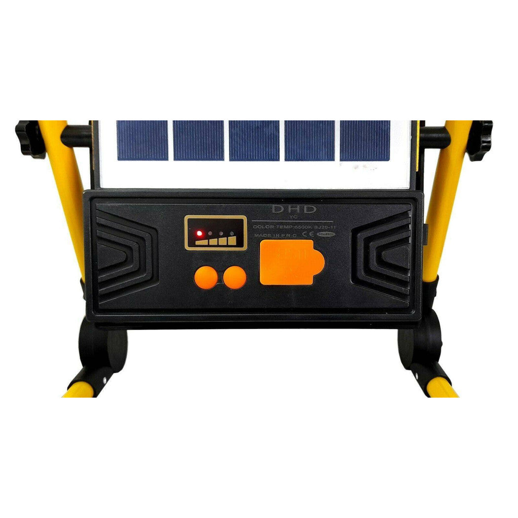 100W LED EMERGENCY FARO MIT SOLARE PANNEL RECARICABILE TORCIA SOS