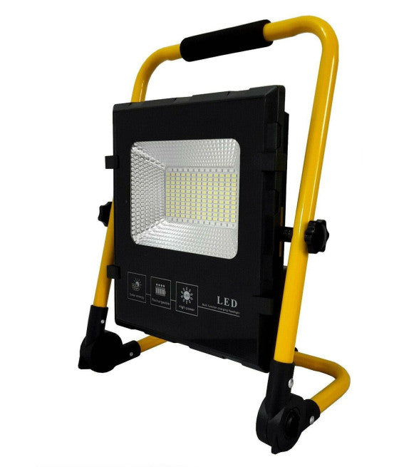 100W LED EMERGENCY FARO MIT SOLARE PANNEL RECARICABILE TORCIA SOS