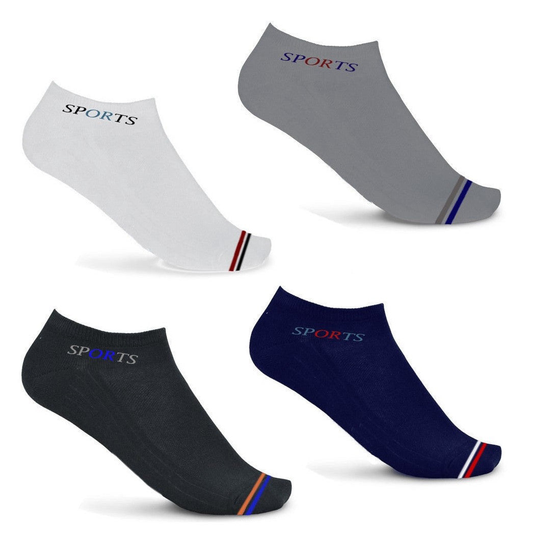 12 Paar Socken Mann Knöchel in Baumwolle verschiedene Farben und Fantasien MC-2508