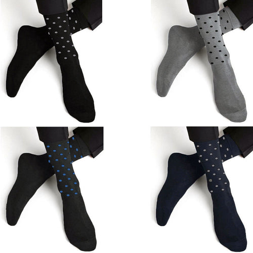 12 PAAR SOCKEN FÜR MÄNNER MIT HALBEM BEIN AUS GEPUNKTETER BAUMWOLLE, GRÖSSE 40 BIS 46