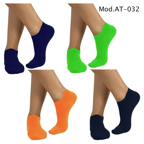 12 PAAR ATMUNGSAKTIVE SOCKEN MIT NIEDRIGEM HALSAUSSCHNITT 4 FARBEN 40 BIS 46 MOD. AT-032