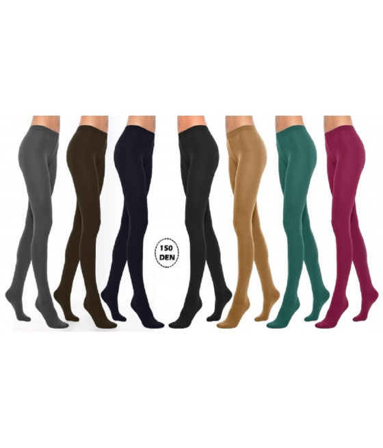 12ER PACK STRUMPFHOSEN 150 DEN. MIKROFASER KOMFORT THERMOREGULIERENDE WIRKUNG