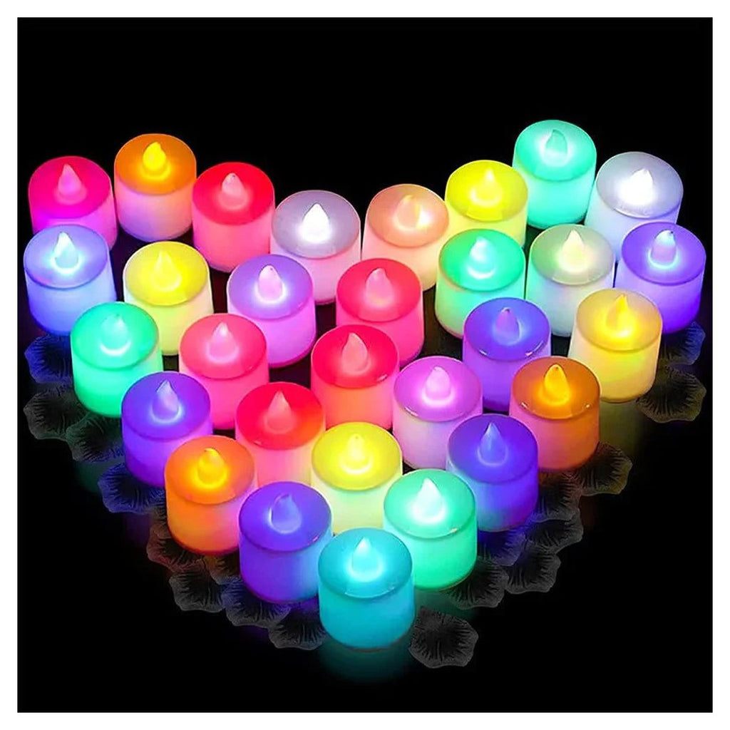 12 stück kerze led kerzen rgb lampe wechseln mehrfarbige leichte batterie inklusive