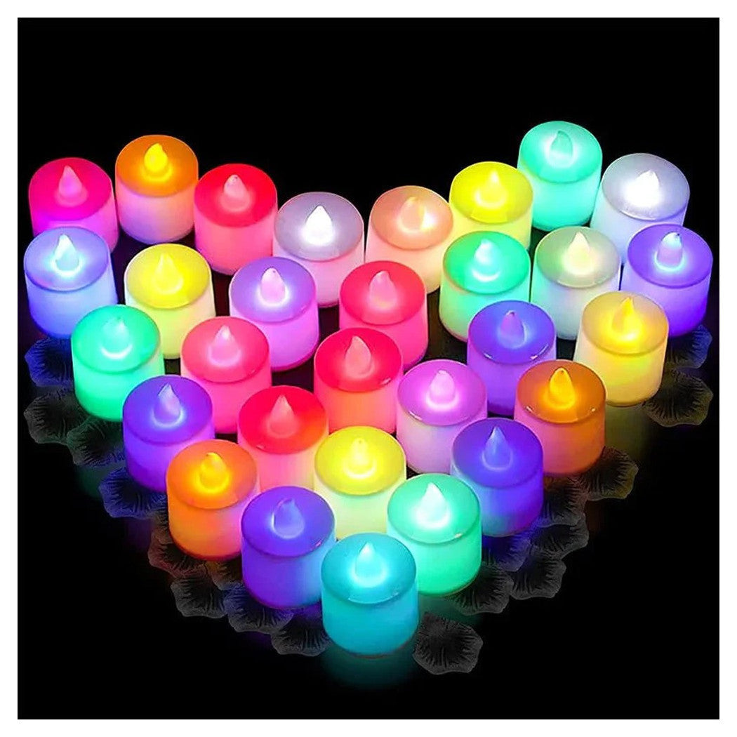 12 stück kerze led kerzen rgb lampe wechseln mehrfarbige leichte batterie inklusive