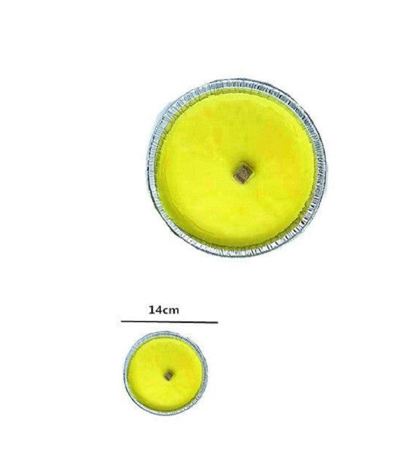 12 STÜCK ALUMINIUM CITRONELLA SCHALE ANTI-MOSKITO-KERZE 14CM