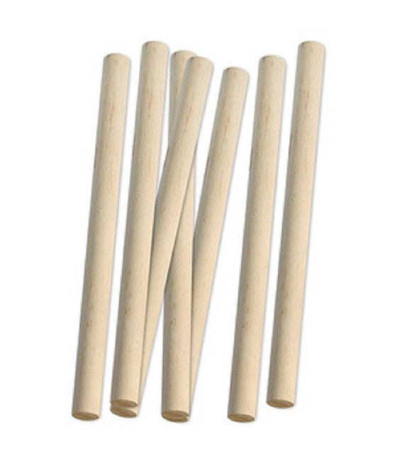 12 BASTONCINI IN LEGNO NATURALE ATTIVITÀ CREATIVE STECCHETTE 19X300MM