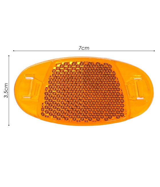 2 OVALE REFLEKTOREN OVALE RÄDER VORNE HINTEN XC-1621