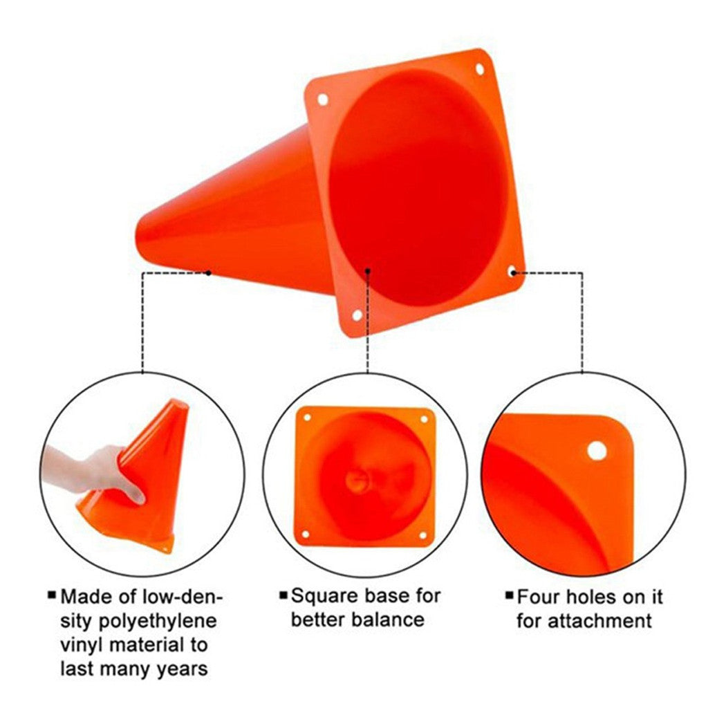 2 STÜCK ORANGE HINDERNISKEGEL 30 CM FÜR SPEED AGILITY Sprinttraining