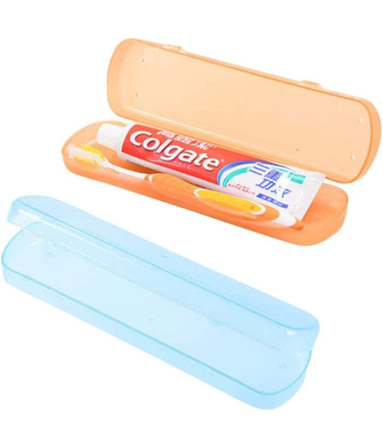 2 ZAHNBÜRSTENETUI ZAHNPASTA ZAHNBÜRSTENABDECKUNG HALTER ZAHNKAPPE