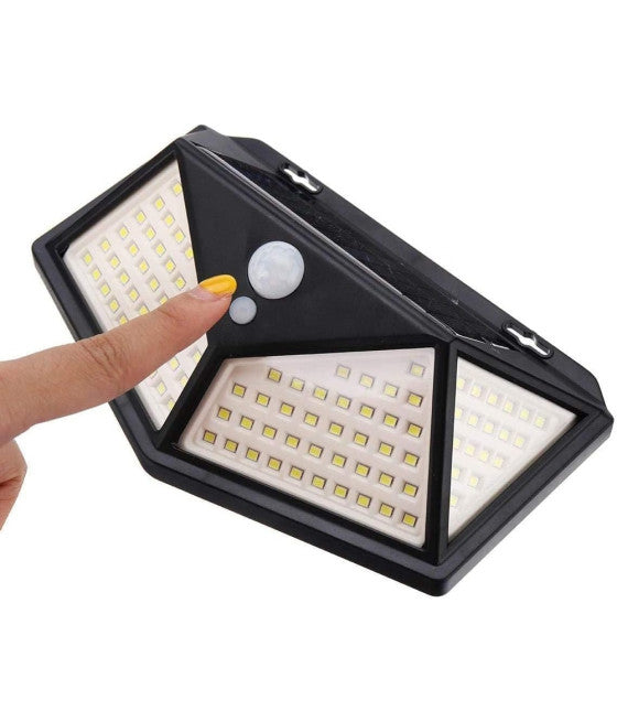 2PCS OUTDOOR SOLAR LAMP PHOTOVOLTAIC SPOTLIGHT 114LED LIGHT SENSOR