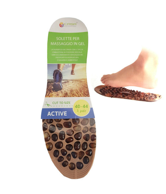 2 GEL-EINLAGEN AKTIVE MASSAGE FUSSBETT UNTERSTÜTZUNG HERRENSCHUHE DAMEN GRÖSSE 40 44