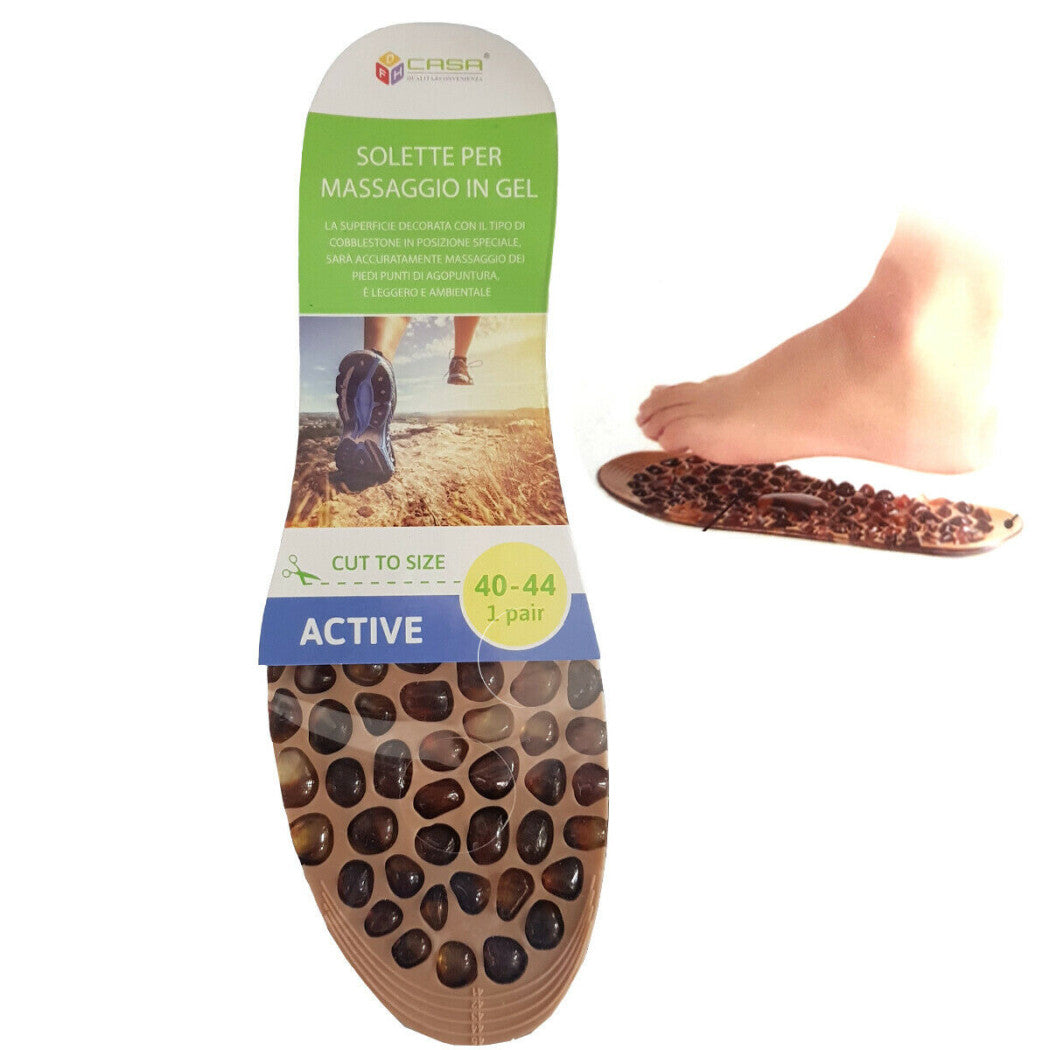 2 GEL-EINLAGEN AKTIVE MASSAGE FUSSBETT UNTERSTÜTZUNG HERRENSCHUHE DAMEN GRÖSSE 40 44