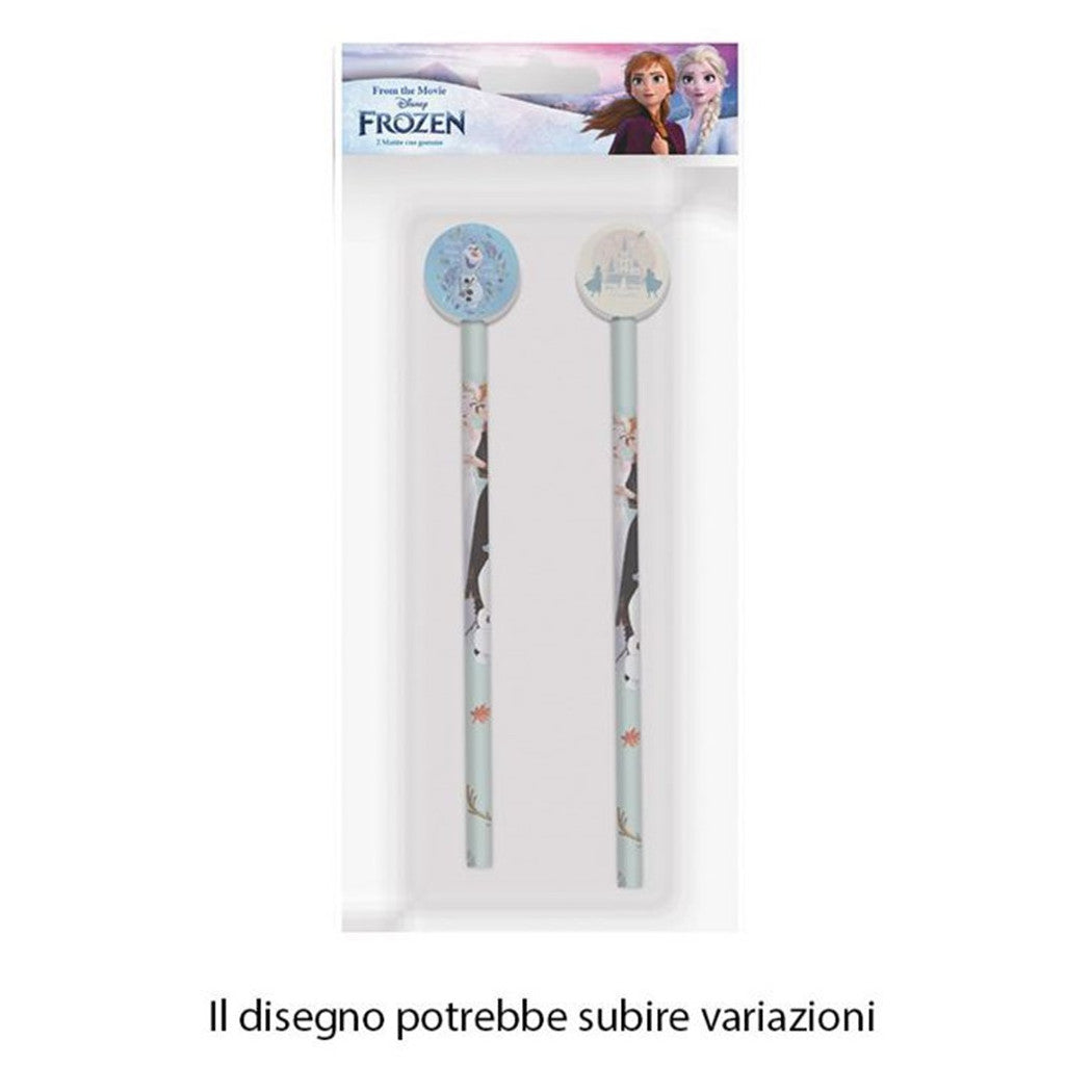 2Pz-Kit mit runder Gummi-Grafik Frozen Girls 960757