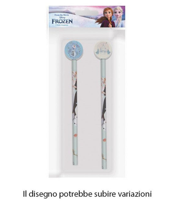 2Pz-Kit mit runder Gummi-Grafik Frozen Girls 960757