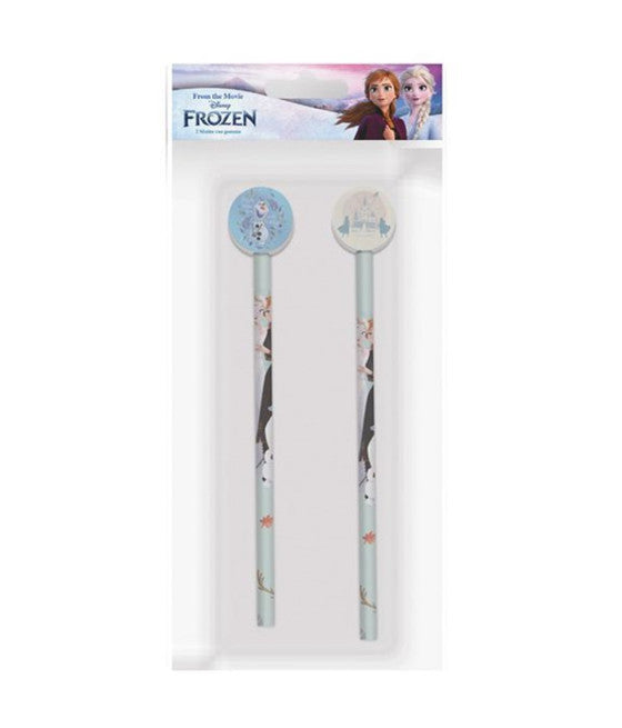 2Pz-Kit mit runder Gummi-Grafik Frozen Girls 960757