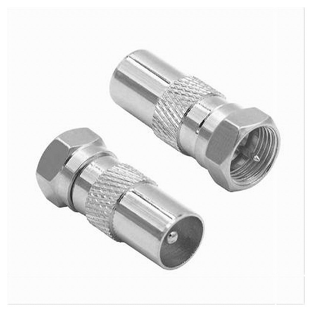 2 STÜCK SATELLITEN-TV-ANTENNENANSCHLUSS-ADAPTER C-079