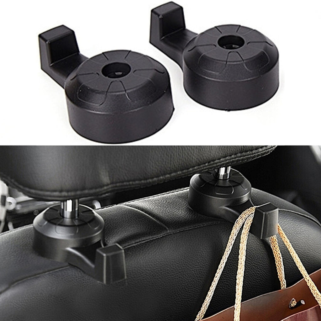 2 UNIVERSALHAKEN FÜR KOPFSTÜTZE AUTOSITZ GRIFF TASCHE HALTER RUCKSACK