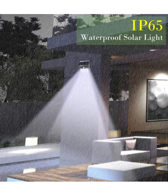 2 X FARO EXTERNAL FOTOVOLTAICO + SENSORE LAMPADA LED