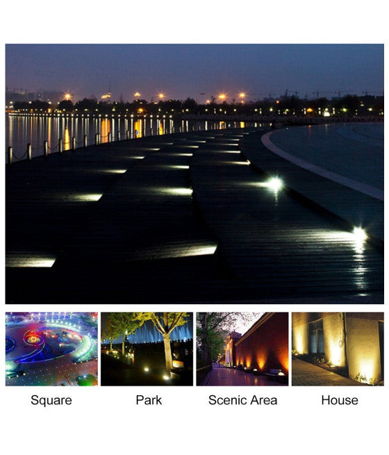 2 X SOLAR LED SCHEIBE LICHT IM FREIEN GARTEN WASSERDICHT SCHRITT MARKER LAMPE