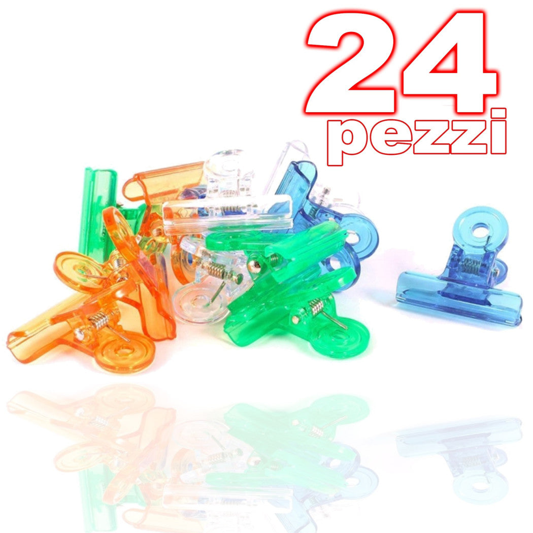 24 Zangenzangen Farbige Rothaarige Wäscheklammer-Blockkartenclip