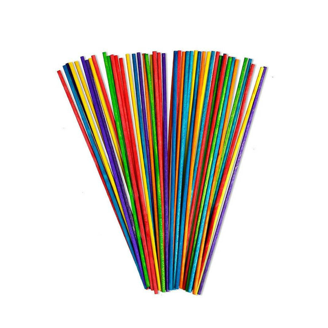 288 FARBIGE STÄBCHEN NATURHOLZSTÄCKE HANDWERK 2,2X148 MM