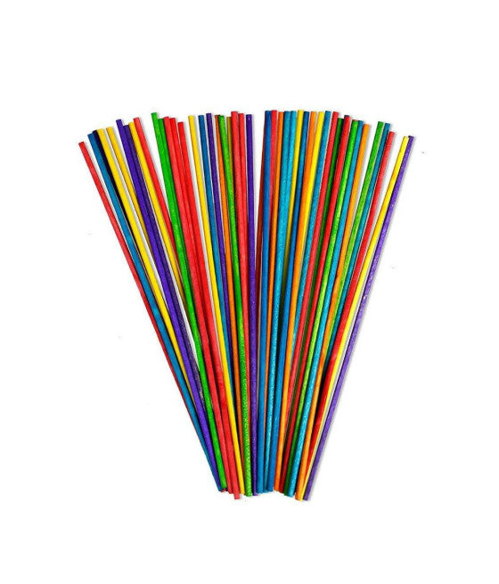 288 FARBIGE STÄBCHEN NATURHOLZSTÄCKE HANDWERK 2,2X148 MM