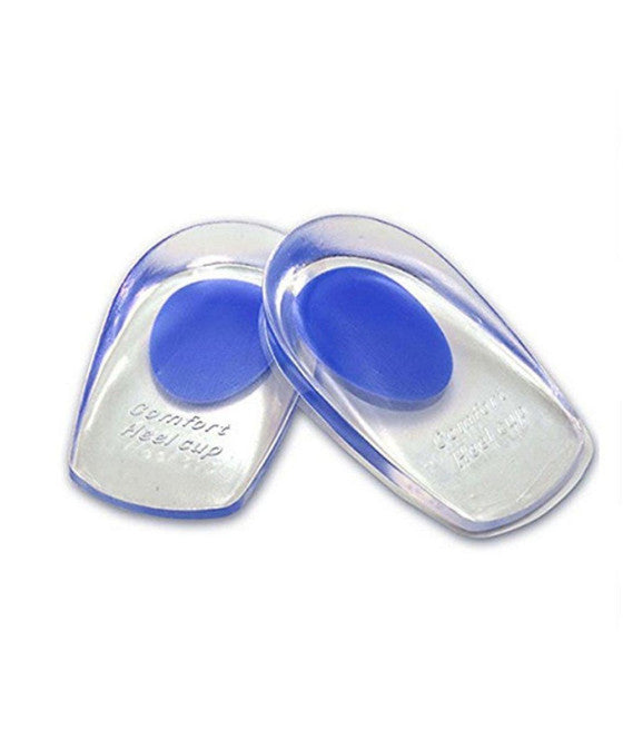 2 unsichtbare Fußbett-Einlegesohlen aus Silikon, die die Ferse anheben