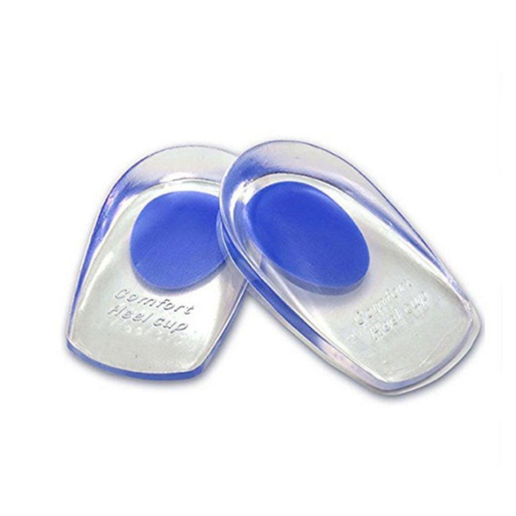 2 unsichtbare Fußbett-Einlegesohlen aus Silikon, die die Ferse anheben