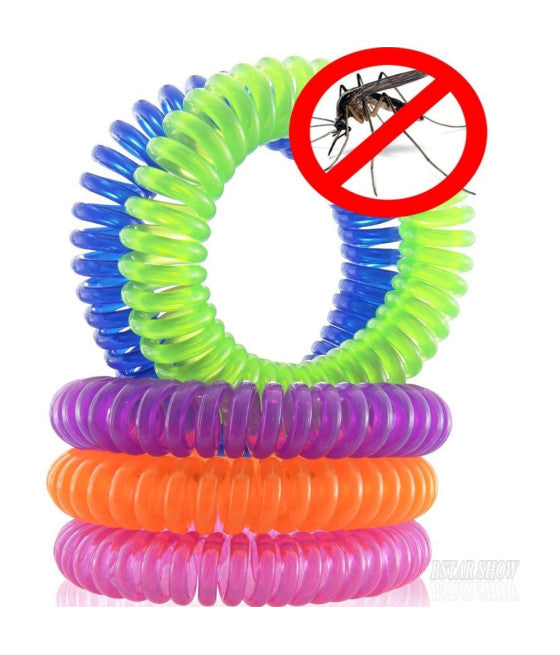 2PCS. CITRONELLA SPIRALE ARMBAND MOSKITOABWEHR ELASTISCHE BAND