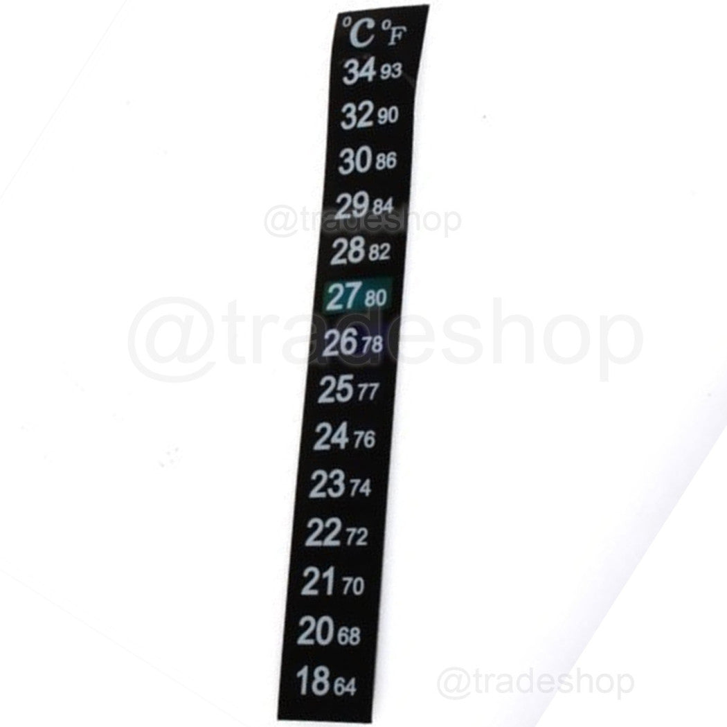 2X PRÄZISIONS-KLEBEGLAS-THERMOMETER MEERWASSER SÜSSWASSER-AQUARIUM TERRARIUM