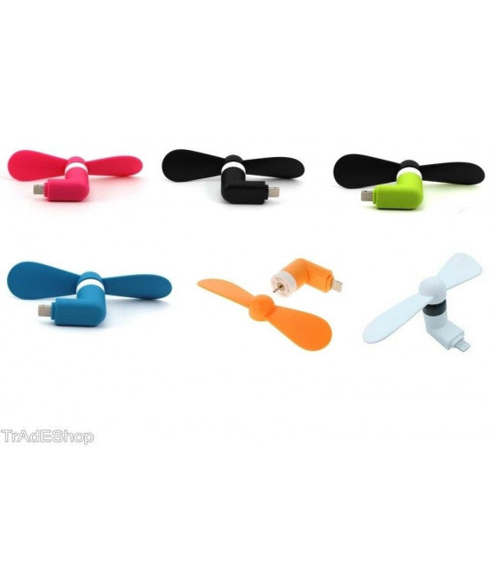 2X TRAGBARER MINI USB LÜFTER FÜR PC NOTEBOOK HANDY SMARTPHONE