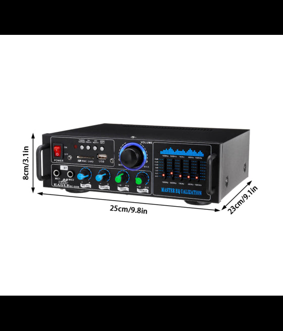 AUDIO VERSTÄRKER 2X70W KARAOKE FM/BLUETOOTHMP3/USB/BLUETOOTH QGF289