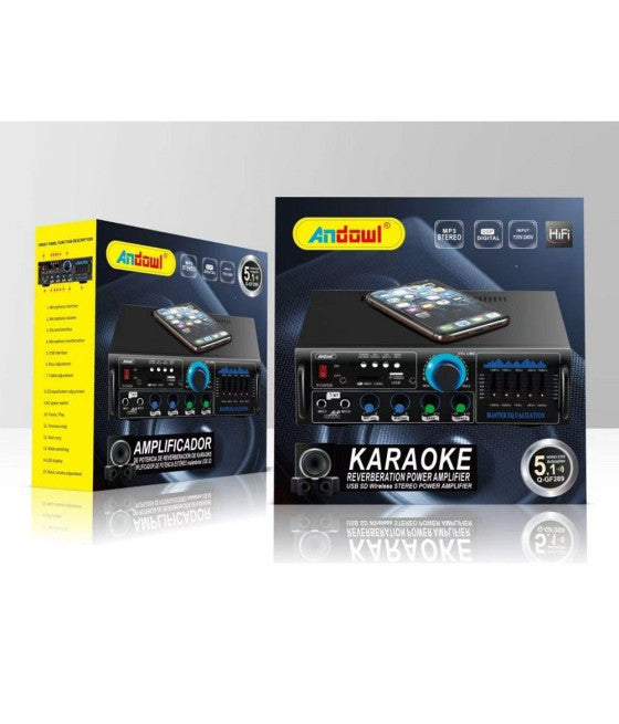 AUDIO VERSTÄRKER 2X70W KARAOKE FM/BLUETOOTHMP3/USB/BLUETOOTH QGF289