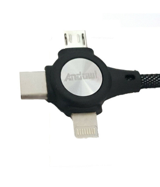 3IN1 MICRO USB DATENLADEKABEL LIGHTNING TYP C SMARTPHONE 2,4A FAS