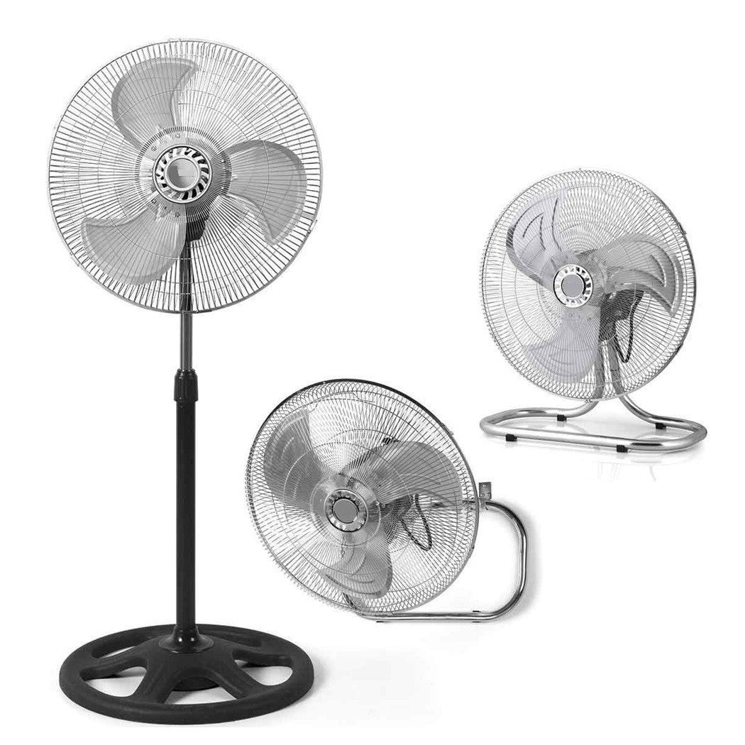 3IN1 WANDMONTIERTER TISCHVENTILATOR 3 GESCHWINDIGKEITEN OSZILLATION 55W FLÜGEL 45CM