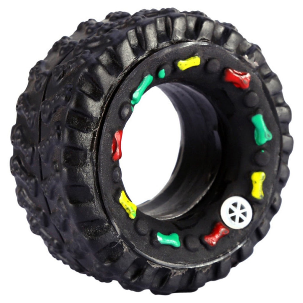 3 REIFENRÄDER SCHALLDICHTES KAUSPIELZEUG FÜR HUNDE