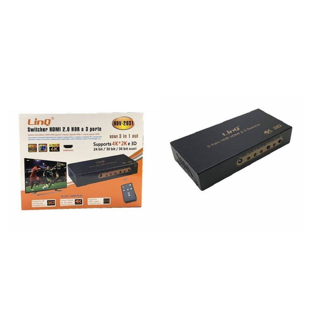 3 PORT HDMI 2.0 HDR SWITCHER UNTERSTÜTZT 4K 2K 3D SPLITTER