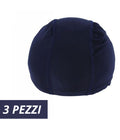3 PZ CUFFIA PISCINA MARE NEUE MONOCOLOR BLUE MIT ELASTISCHE FASCE 2 CM