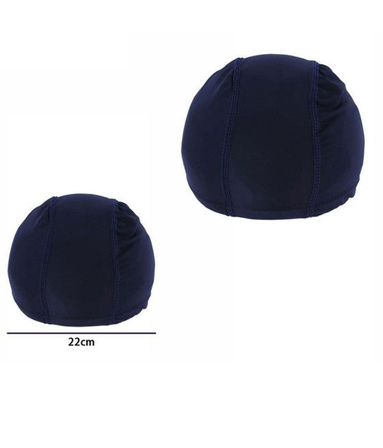 3 PZ CUFFIA PISCINA MARE NEUE MONOCOLOR BLUE MIT ELASTISCHE FASCE 2 CM