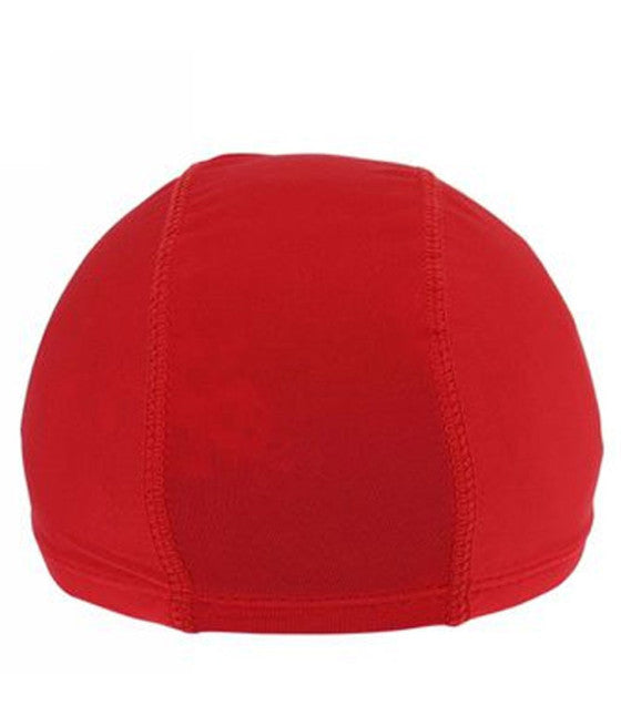 3 STÜCK ROTE EINFARBIGE GEPRESSTE SCHWIMMBADKAPPE MIT 2 CM ELASTISCHEM BAND