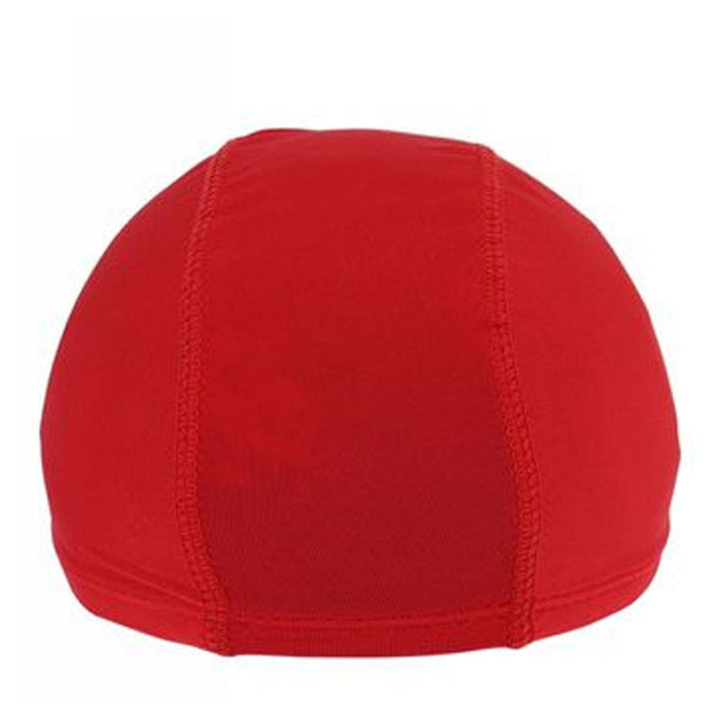 3 STÜCK ROTE EINFARBIGE GEPRESSTE SCHWIMMBADKAPPE MIT 2 CM ELASTISCHEM BAND