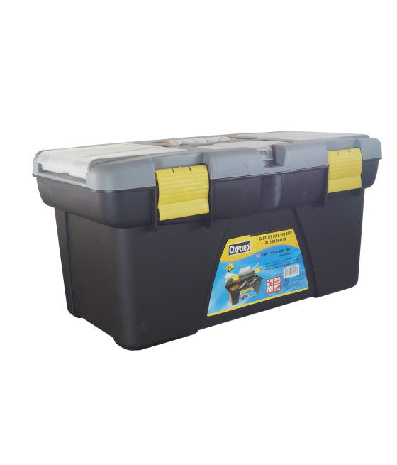 3 X KUNSTSTOFF-WERKZEUGKOFFER UND KLEINTEILEBOX