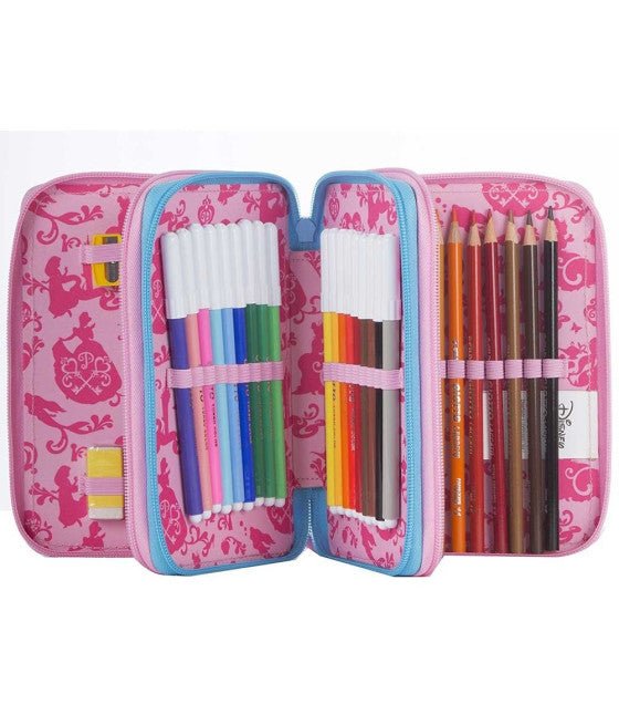 3-REISSVERSCHLUSS DISNEY PRINCESSES ZUBEHÖRKOFFER FÜR SCHULMÄDCHEN