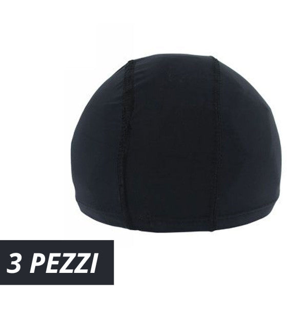 3 STÜCK EINFARBIGE GEPRESSTE SCHWIMMERBADKAPPE MIT 2 CM ELASTISCHEM BAND