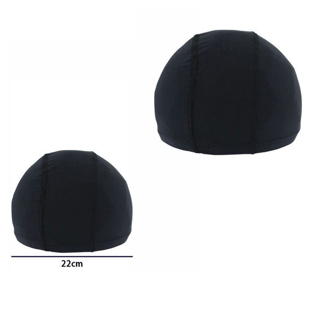 3 STÜCK EINFARBIGE GEPRESSTE SCHWIMMERBADKAPPE MIT 2 CM ELASTISCHEM BAND