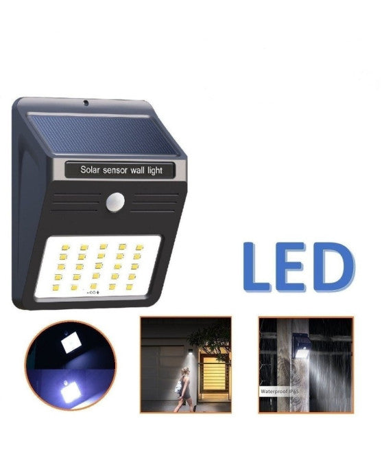 30LED 15W WANDLAMPEN SOLARENERGIE BEWEGUNGSSENSOR WANDLEUCHTER IM FREIEN