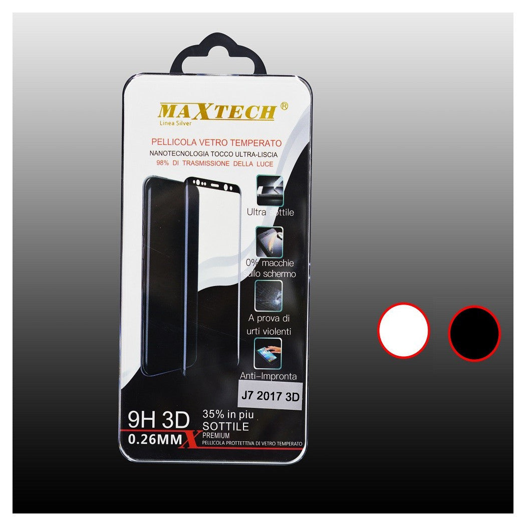 3D GEHÄRTETES GLAS FILM FÜR SAMSUNG J7 2017 MAXTECH P-J7 2017