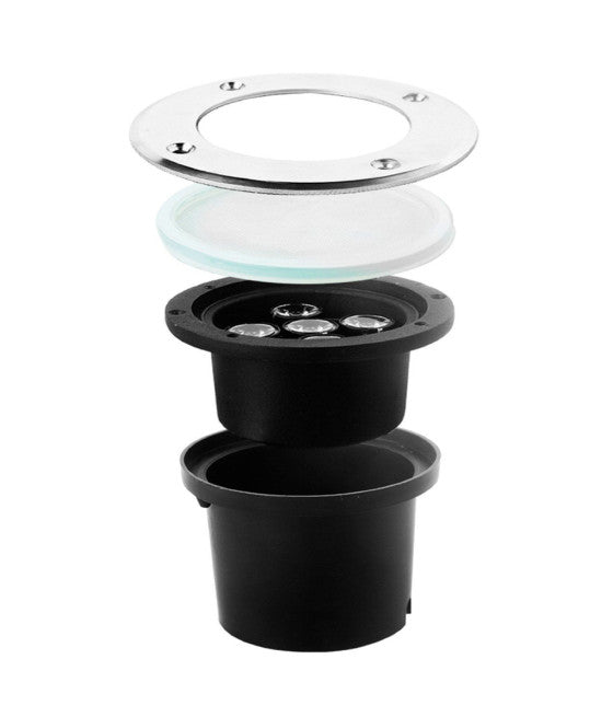 3W 3 LED-SCHEINWERFER EINBAU-BODEN-GARTEN-SCHEINWERFER IP68 DURCHGANG