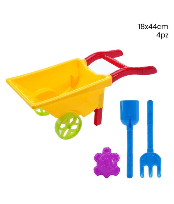 4 stück Strand Sea Games mit Schubkarre Rake Palette Formina 258296